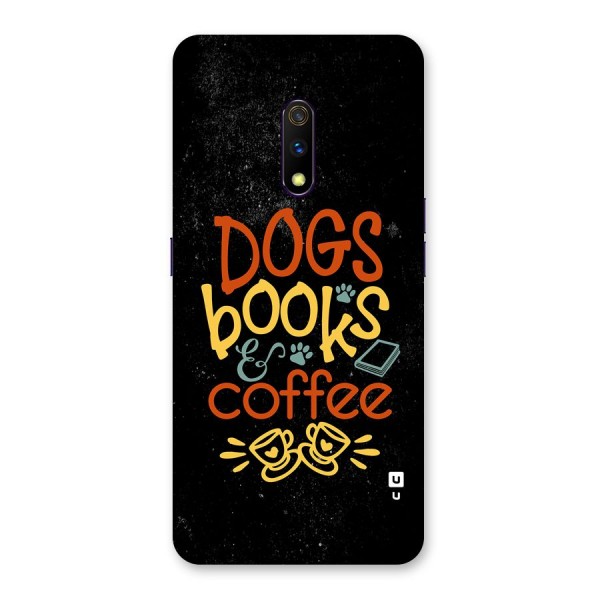 Dogs Books Coffee Back Case for Realme X