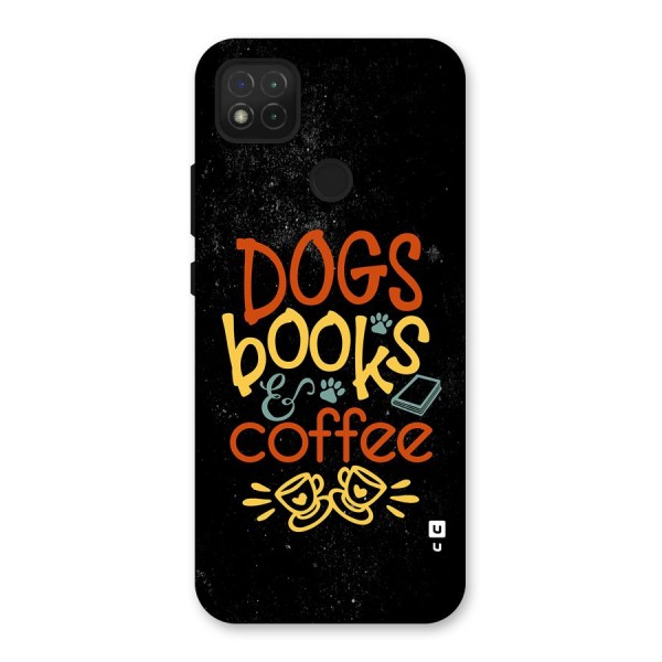 Dogs Books Coffee Back Case for Redmi 9 Activ