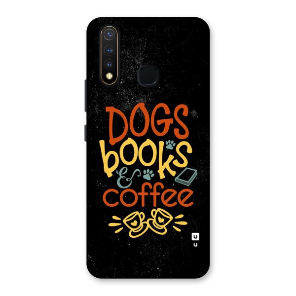 Dogs Books Coffee Back Case for Vivo U20