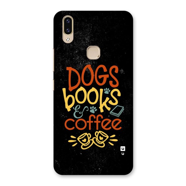 Dogs Books Coffee Back Case for Vivo V9