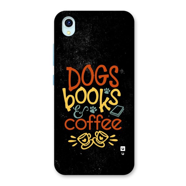 Dogs Books Coffee Back Case for Vivo Y1s