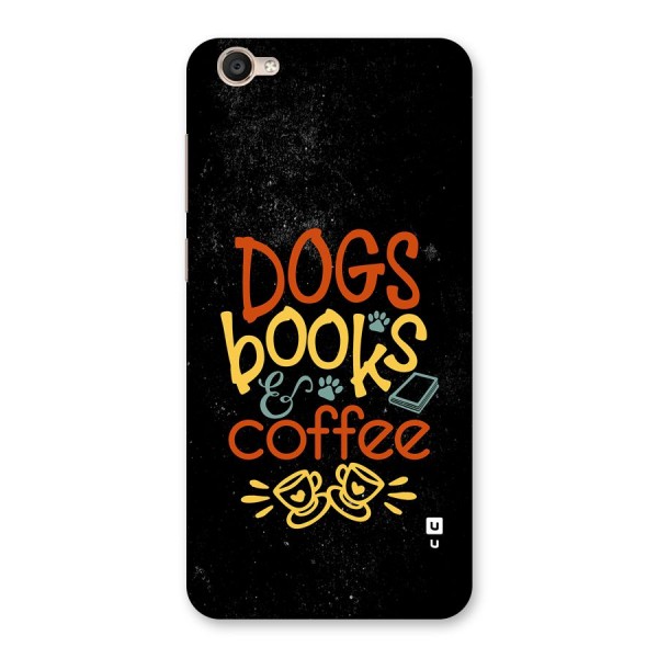 Dogs Books Coffee Back Case for Vivo Y55