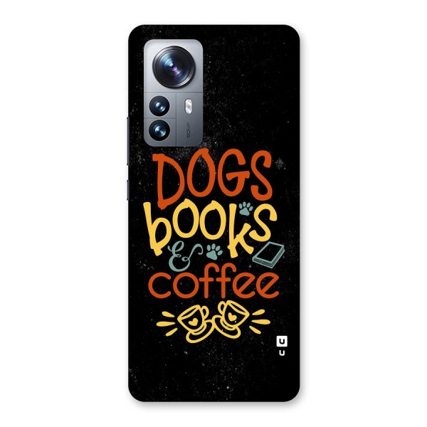 Dogs Books Coffee Back Case for Xiaomi 12 Pro