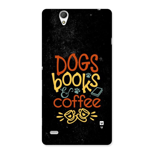 Dogs Books Coffee Back Case for Xperia C4