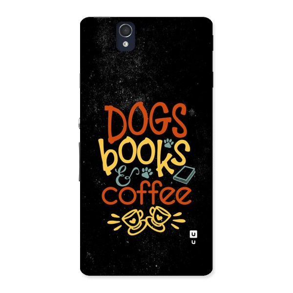 Dogs Books Coffee Back Case for Xperia Z