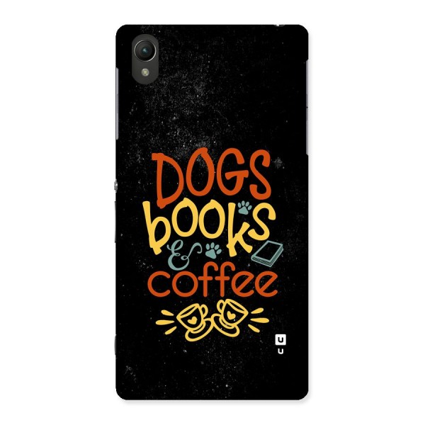 Dogs Books Coffee Back Case for Xperia Z2
