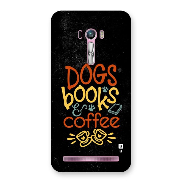 Dogs Books Coffee Back Case for Zenfone Selfie