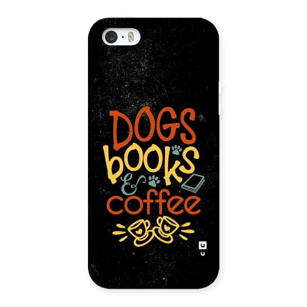 Dogs Books Coffee Back Case for iPhone 5 5s