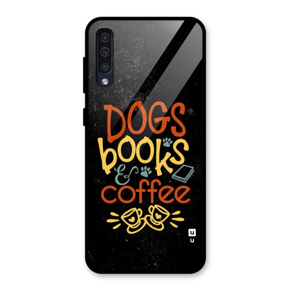 Dogs Books Coffee Glass Back Case for Galaxy A50s