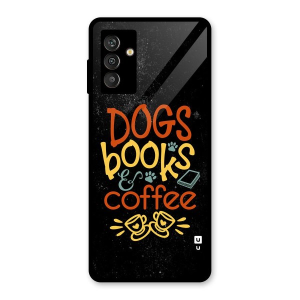 Dogs Books Coffee Glass Back Case for Galaxy M13