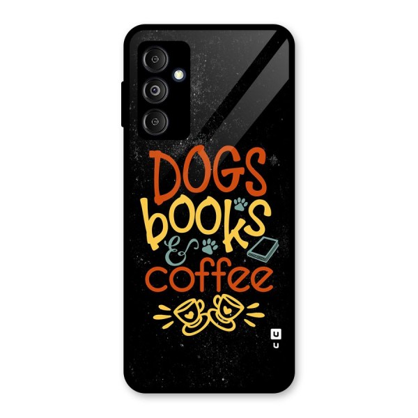 Dogs Books Coffee Glass Back Case for Galaxy M14 5G