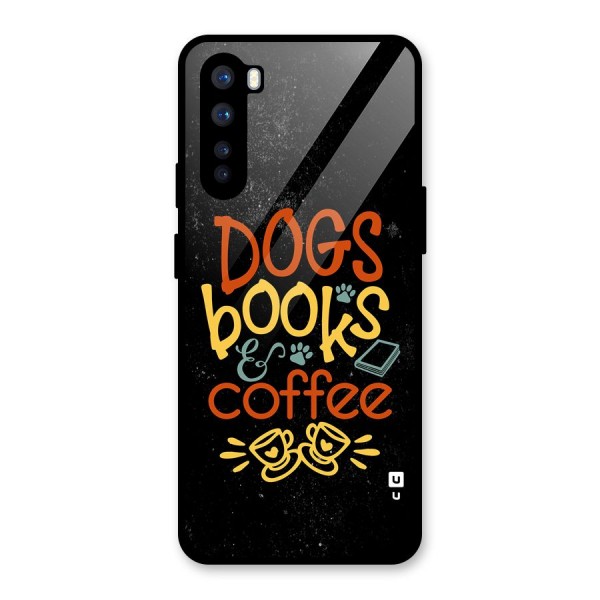 Dogs Books Coffee Glass Back Case for OnePlus Nord