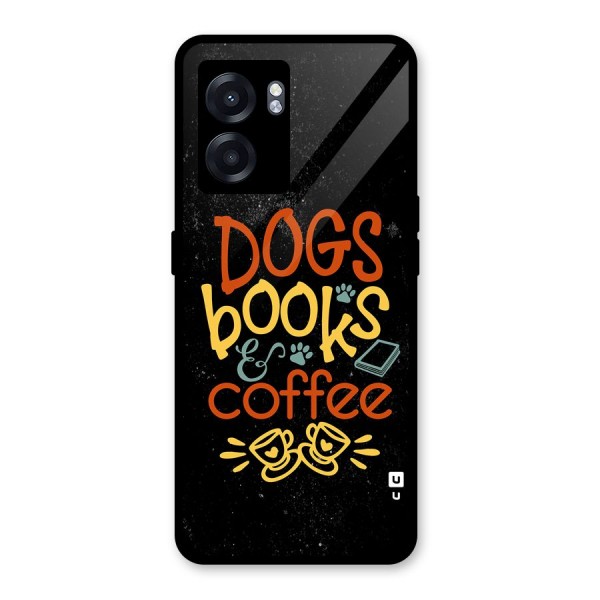 Dogs Books Coffee Glass Back Case for Oppo K10 (5G)