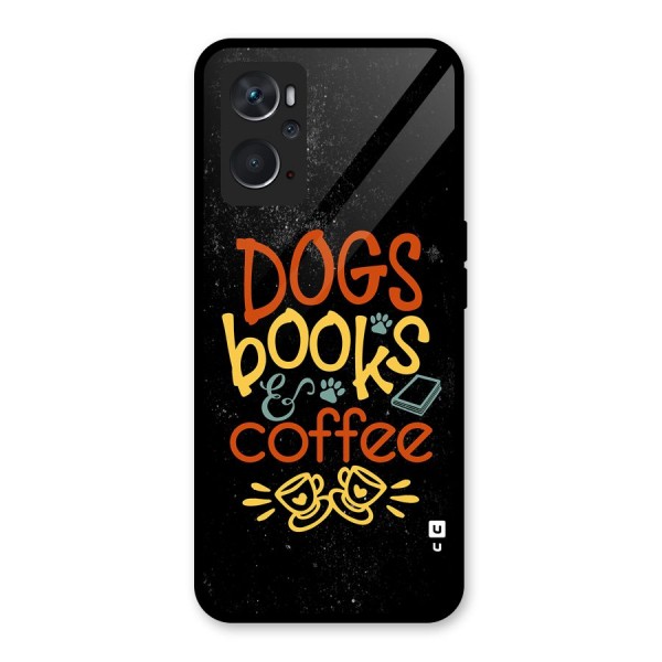 Dogs Books Coffee Glass Back Case for Oppo K10 4G