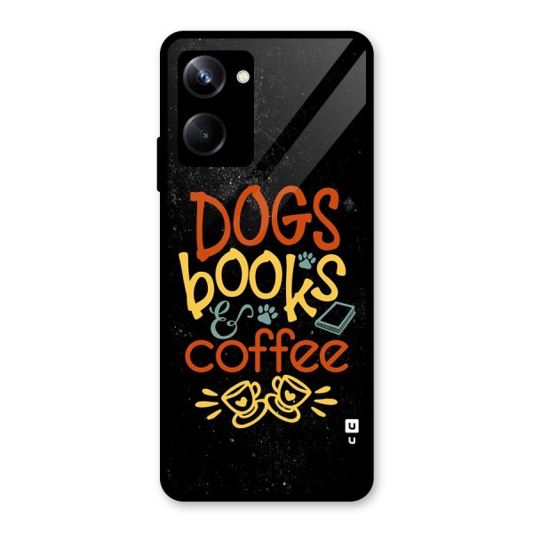 Dogs Books Coffee Glass Back Case for Realme 10 Pro