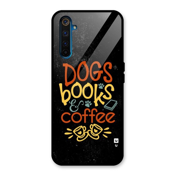 Dogs Books Coffee Glass Back Case for Realme 6 Pro