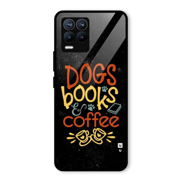 Dogs Books Coffee Glass Back Case for Realme 8 Pro