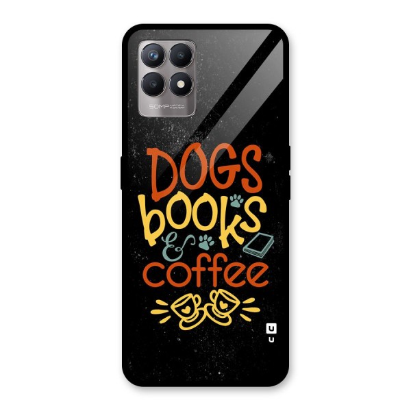 Dogs Books Coffee Glass Back Case for Realme 8i