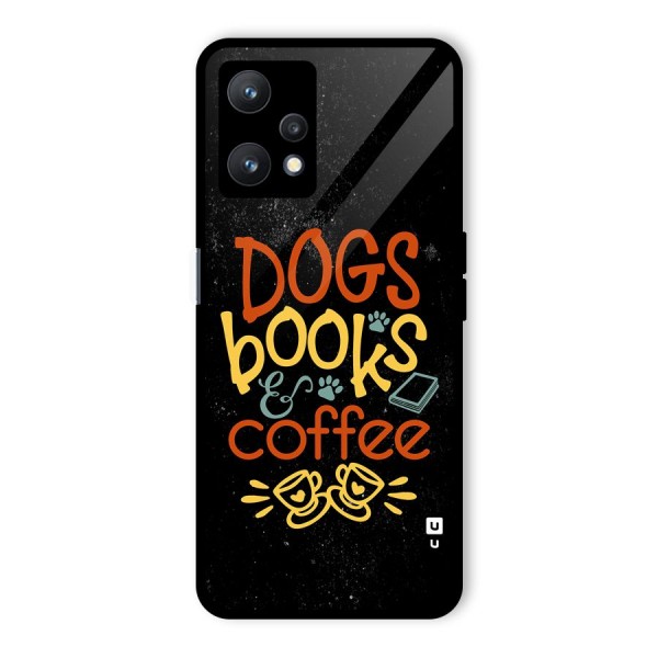 Dogs Books Coffee Glass Back Case for Realme 9 Pro 5G