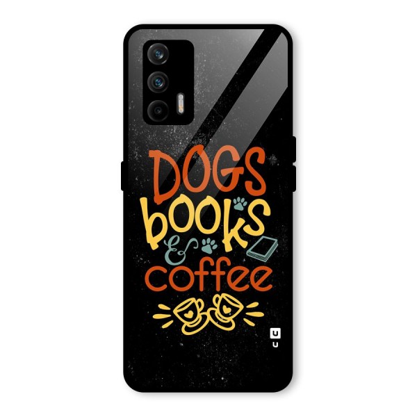 Dogs Books Coffee Glass Back Case for Realme GT 5G