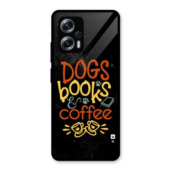 Dogs Books Coffee Glass Back Case for Redmi K50i