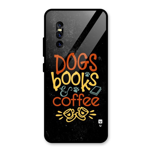 Dogs Books Coffee Glass Back Case for Vivo V15 Pro