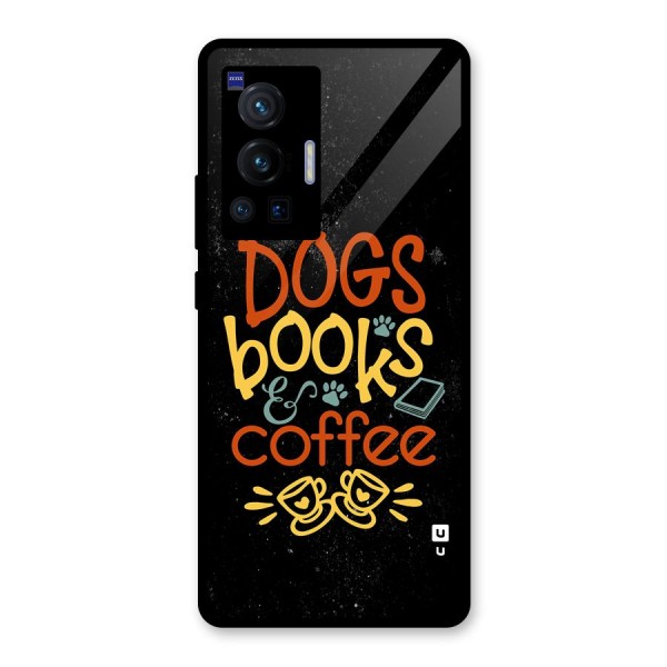 Dogs Books Coffee Glass Back Case for Vivo X70 Pro