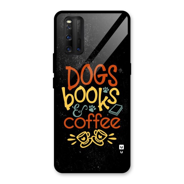 Dogs Books Coffee Glass Back Case for Vivo iQOO 3