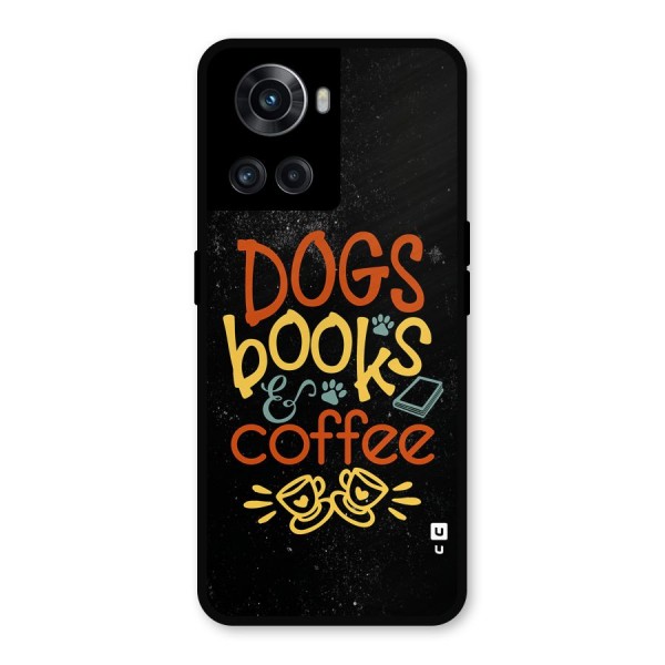 Dogs Books Coffee Metal Back Case for OnePlus 10R