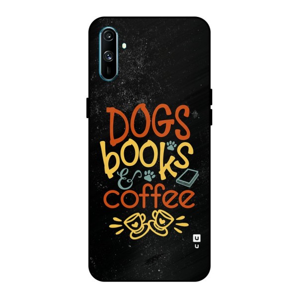 Dogs Books Coffee Metal Back Case for Realme C3