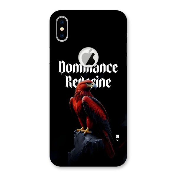 Dominance Eagle Back Case for iPhone XS Logo Cut