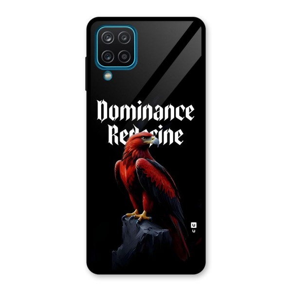 Dominance Eagle Glass Back Case for Galaxy A12