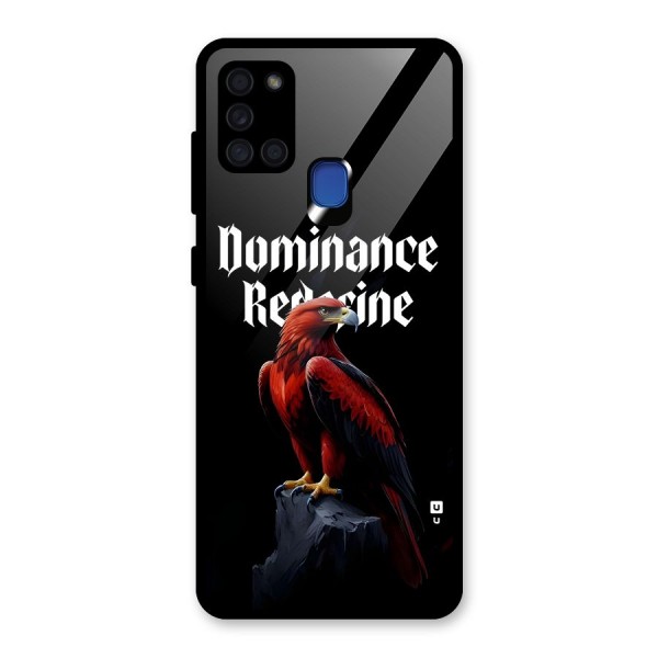 Dominance Eagle Glass Back Case for Galaxy A21s