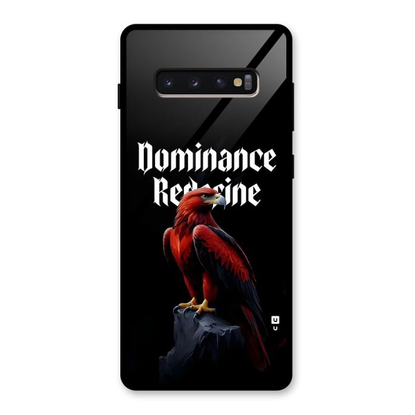 Dominance Eagle Glass Back Case for Galaxy S10 Plus