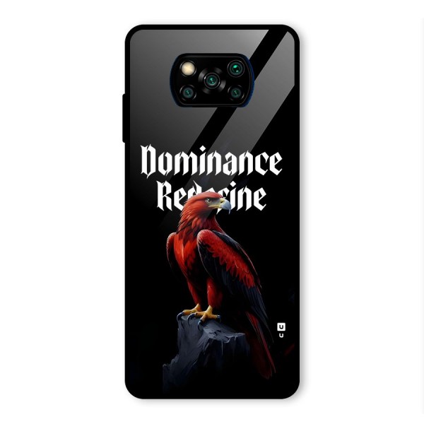 Dominance Eagle Glass Back Case for Poco X3 Pro