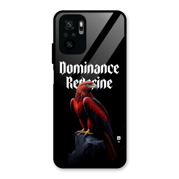 Dominance Eagle Glass Back Case for Redmi Note 10