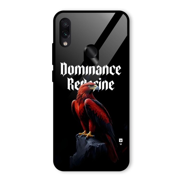 Dominance Eagle Glass Back Case for Redmi Note 7