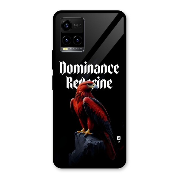 Dominance Eagle Glass Back Case for Vivo Y21G