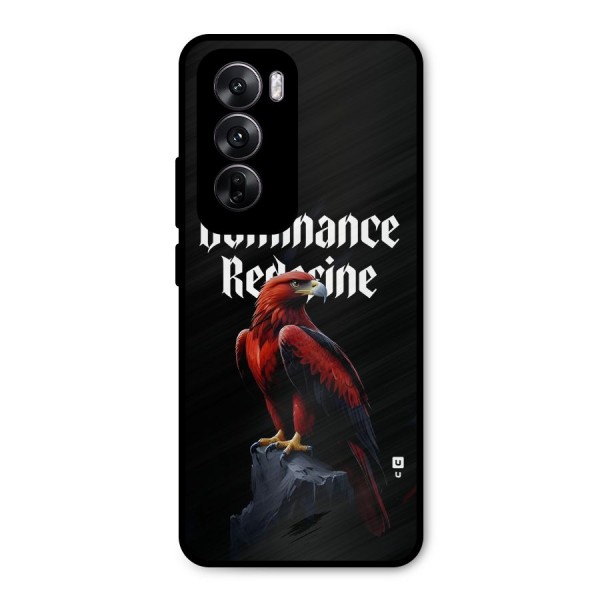 Dominance Eagle Metal Back Case for Oppo Reno12