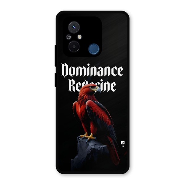 Dominance Eagle Metal Back Case for Poco C55