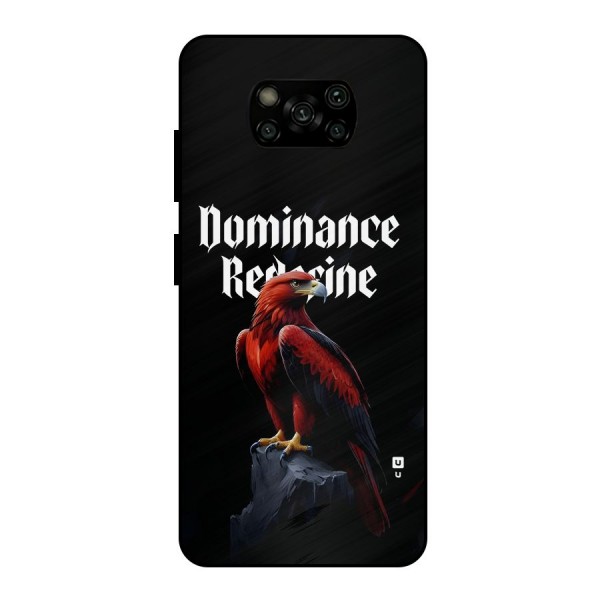 Dominance Eagle Metal Back Case for Poco X3