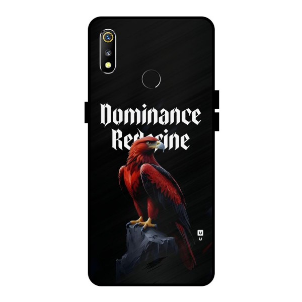 Dominance Eagle Metal Back Case for Realme 3i