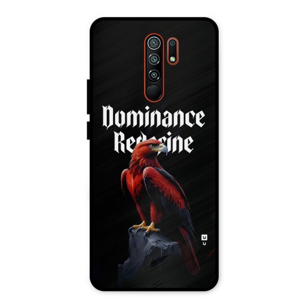 Dominance Eagle Metal Back Case for Redmi 9 Prime