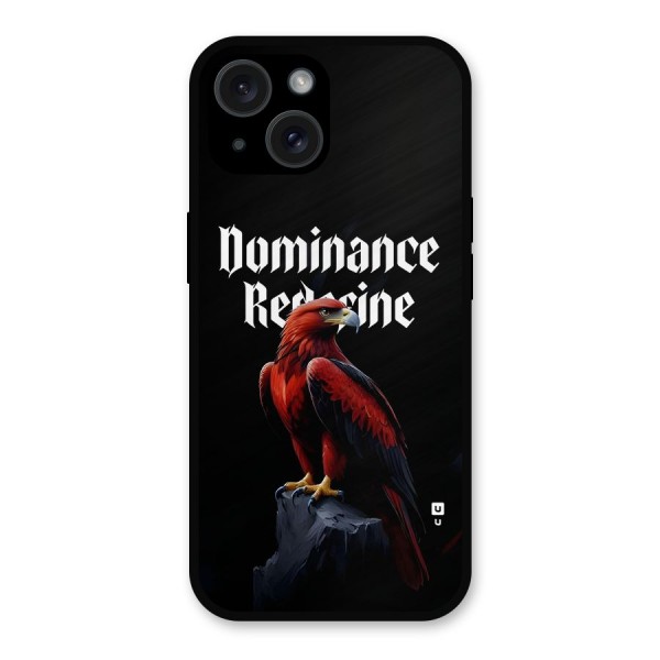 Dominance Eagle Metal Back Case for iPhone 15