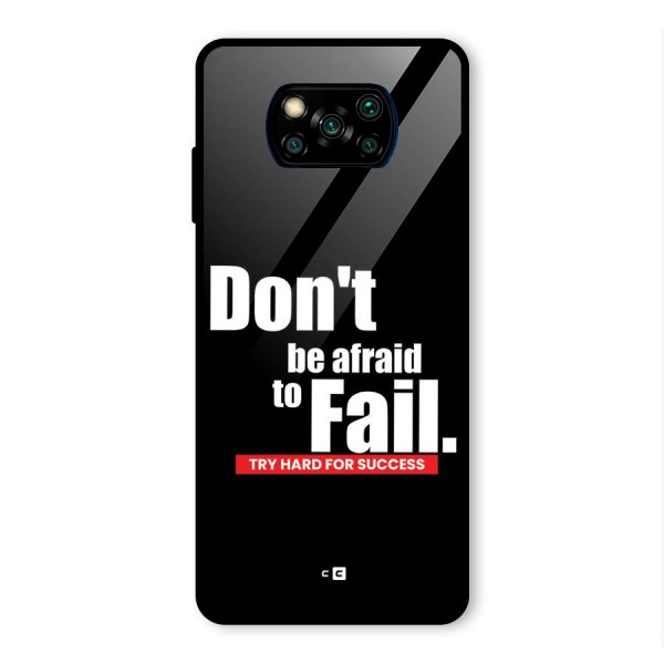 Dont Be Afriad Glass Back Case for Poco X3 Pro