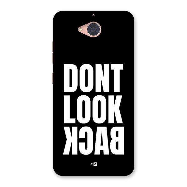 Dont Look Back Back Case for Gionee S6 Pro