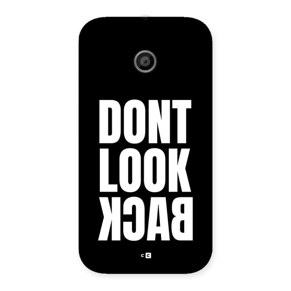 Dont Look Back Back Case for Moto E