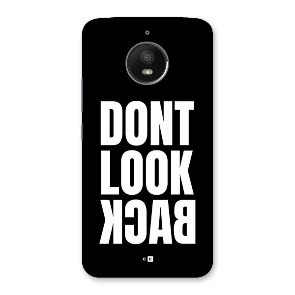 Dont Look Back Back Case for Moto E4 Plus