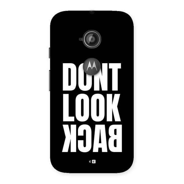 Dont Look Back Back Case for Moto E 2nd Gen