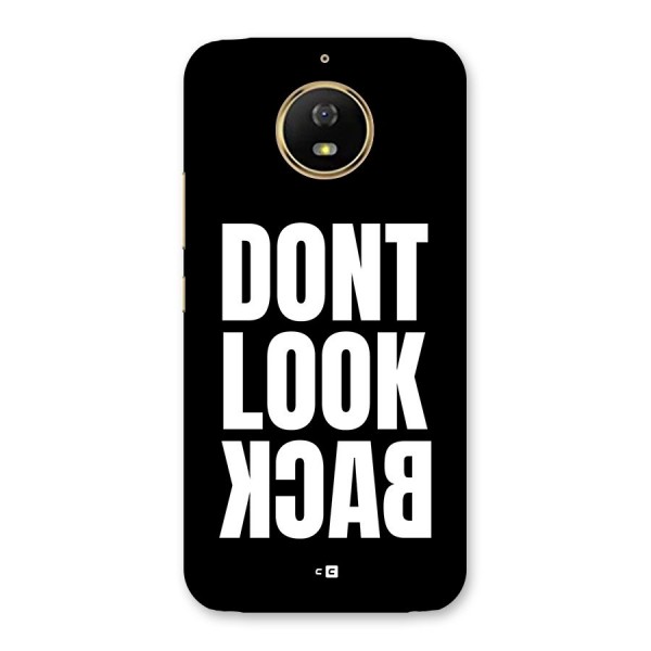 Dont Look Back Back Case for Moto G5s